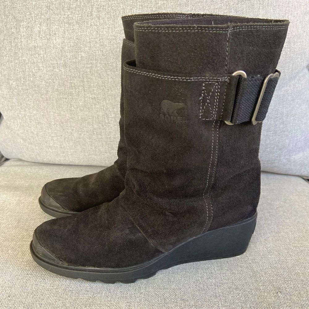 Sorel Toronto mid pull on wedge boots